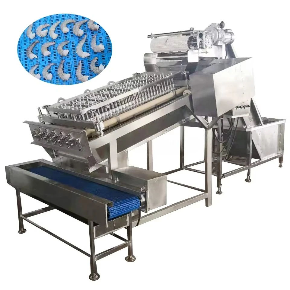 Automatic Prawn Shell Removing Machine Fresh Shrimp Shell Peeling Sheller Machine