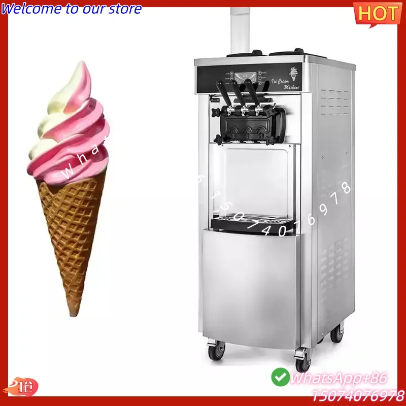 2026 EU warehouse Fashion 6L*2 Soft Ice Cream Machine Commercial Frozen Yogurt Maker