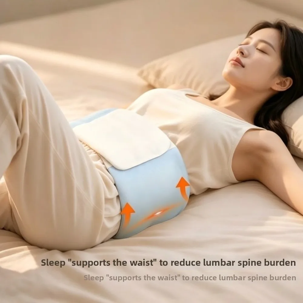Comfortable Lumbar Support Pillow Adjustable Wrap Around Intervertebral Disc Support Waist Support Pillow Warmth