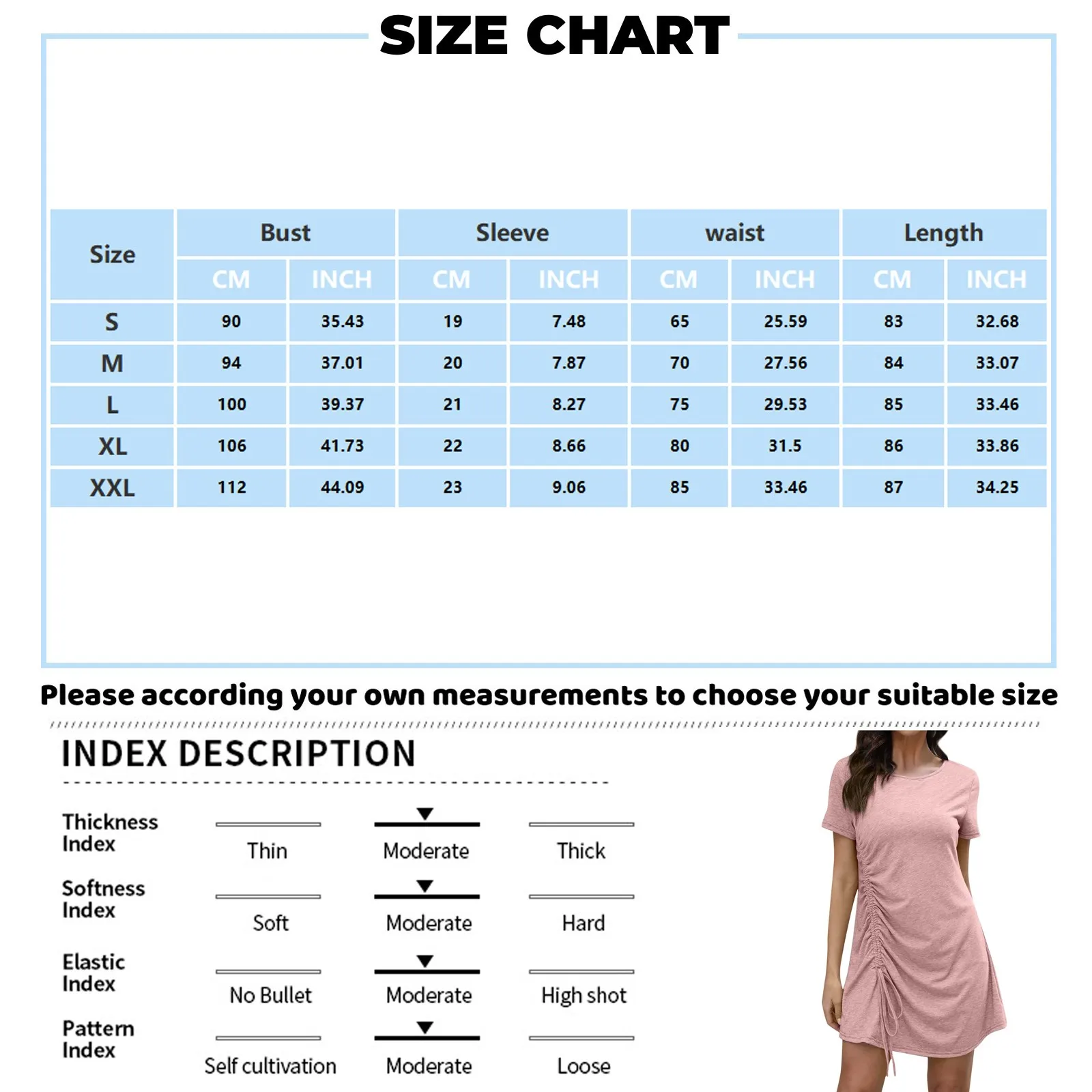 Elegant Ladies Dress Casual Round Neck Pleats Dress Summer Short Sleeve Fashion Shirring Dress Chic Vestidos Female Clothes