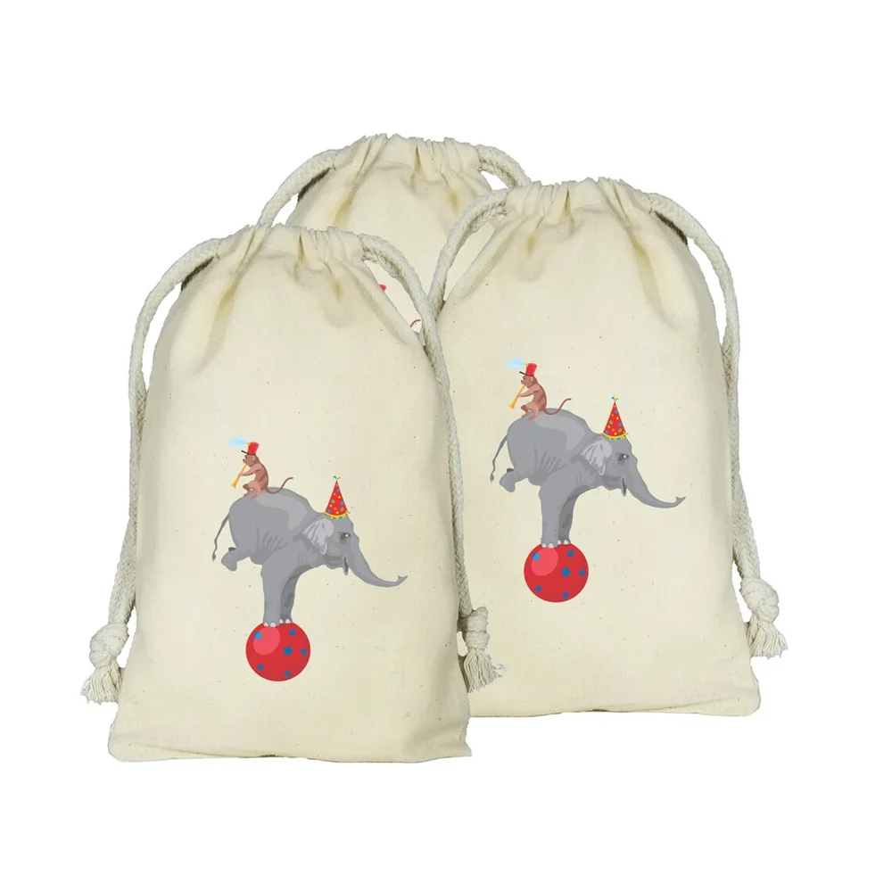 CIRCUS - Personalized Favor Bags - Set of 20 - Birthday - Baby Shower - Clown - Elephant - Strongman - Tent - party favor bags
