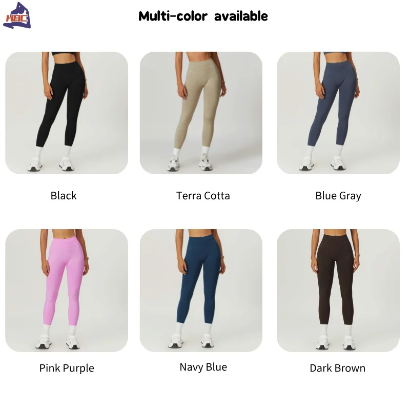 Hbc mulheres sem costura leggings de yoga cintura alta scrunch butt collants compressão calça ginásio calças de treino esportes leggings de fitness