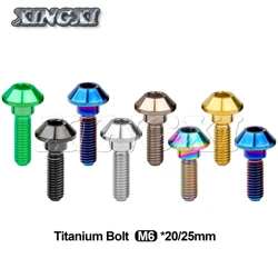 XingXi Titanium Bolt M6 X 20/25mm Tapered Ball Socket Head Bolts For Yamaha Motorcycle Brakes