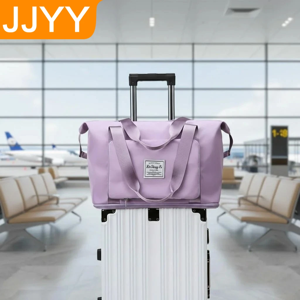 

Large Capacity Waterproof Travel Bag Foldable Design with Carry Strap Wet Dry Separation Suitable for Carry-On Travel Essential