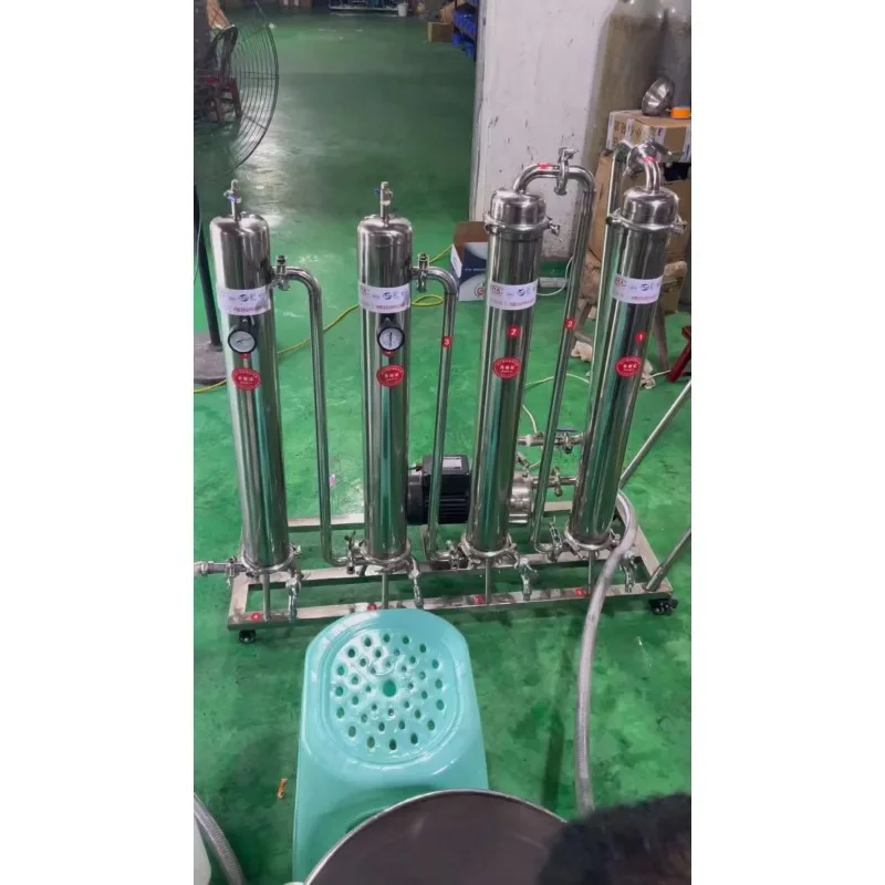 

Popular Stainless Steel Corn White Wine Filter Machine with Pump, Home Use