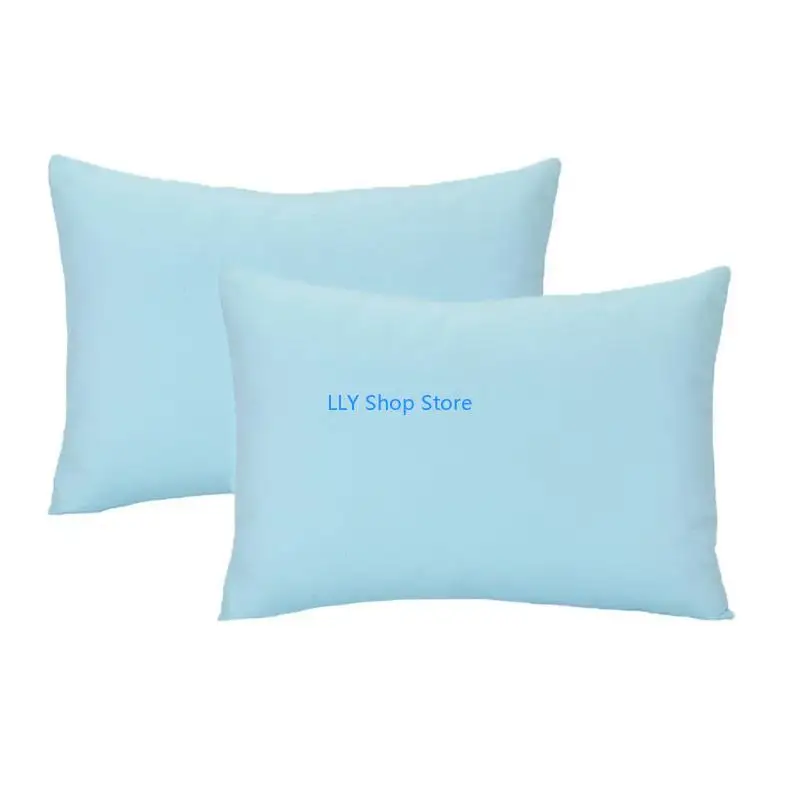 

T8UD Children Travel Pillow Cover 2pcs Breathable Microfiber Pillow Case Kids Bedding