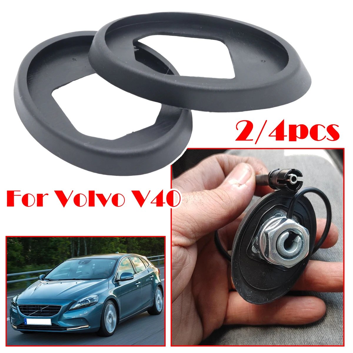 

2/4pcs For Volvo V40 Toyota Corolla Prius RAV 4 Yaris Sokda 7M AM/FM Roof Radio Antenna Aerial Base Mast Seal Rod Pad Car part
