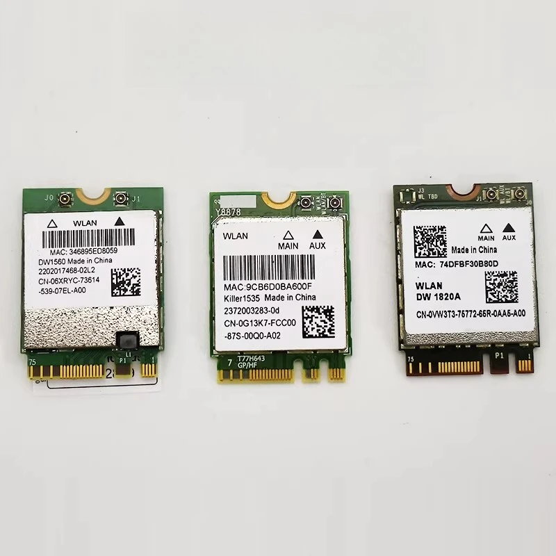 

Оригинальная беспроводная Wi-Fi Bluetooth-карта для Dell XPS 13 9343 9350 9360 8265NGW 8F3Y8 NGFF M.2