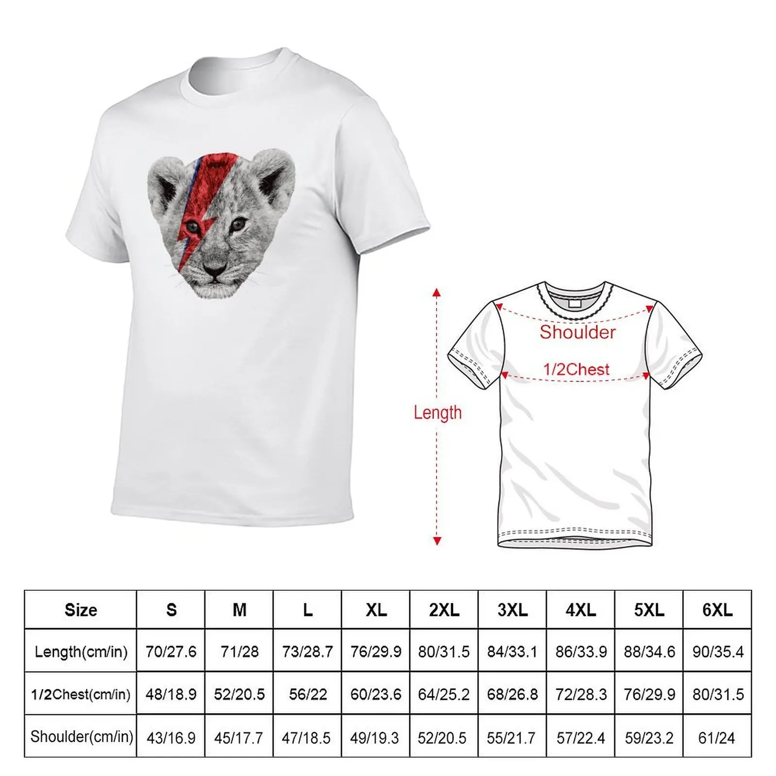 Rock the Bowie Tiger 2 T-Shirt t shirts for man graphic funny t shirts for man cotton funny T-Shirt