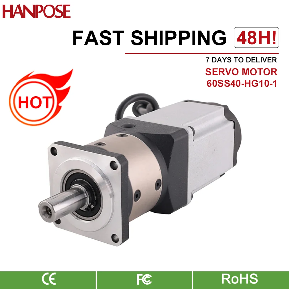 

ac servo motor AC200-240V 2.5A 1.3N.m 60SS40-HG10-1 High precision planetary reducer sewing machine gearbox Servo Motor0.4Kw400W