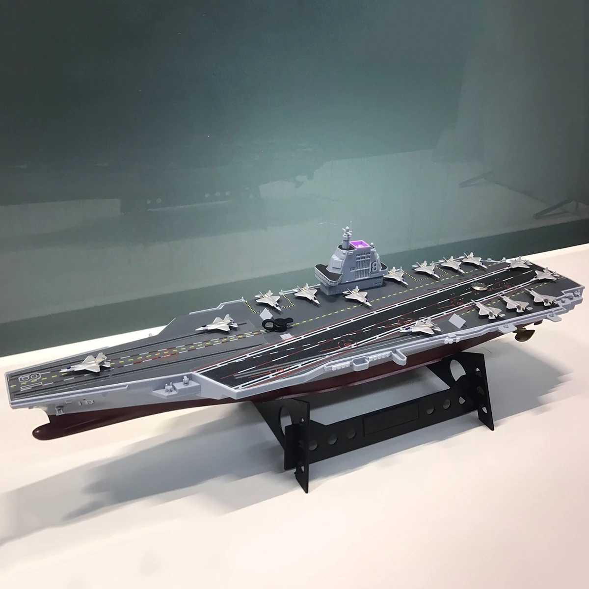 1/700 RC السفن 45 سنتيمتر فوجيان نوع 003 حاملة الطائرات التحكم عن بعد قارب عمر البطارية الطويل RC قارب نموذج RTR السفينة لعبة الكبار هدية