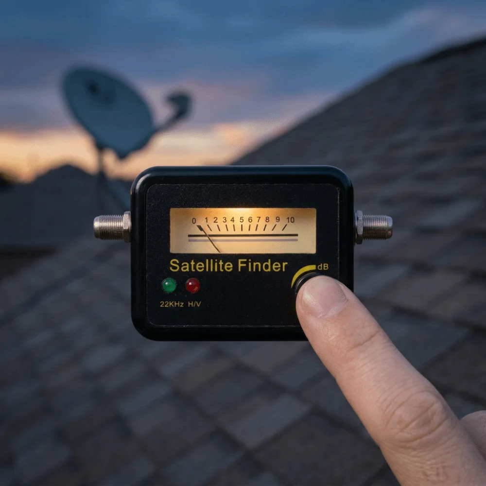 Generic Ultra Sensitive Satellite Strength Meter with LCD Display Satellite Signal Finder Portable Signal Finder Signal Testing