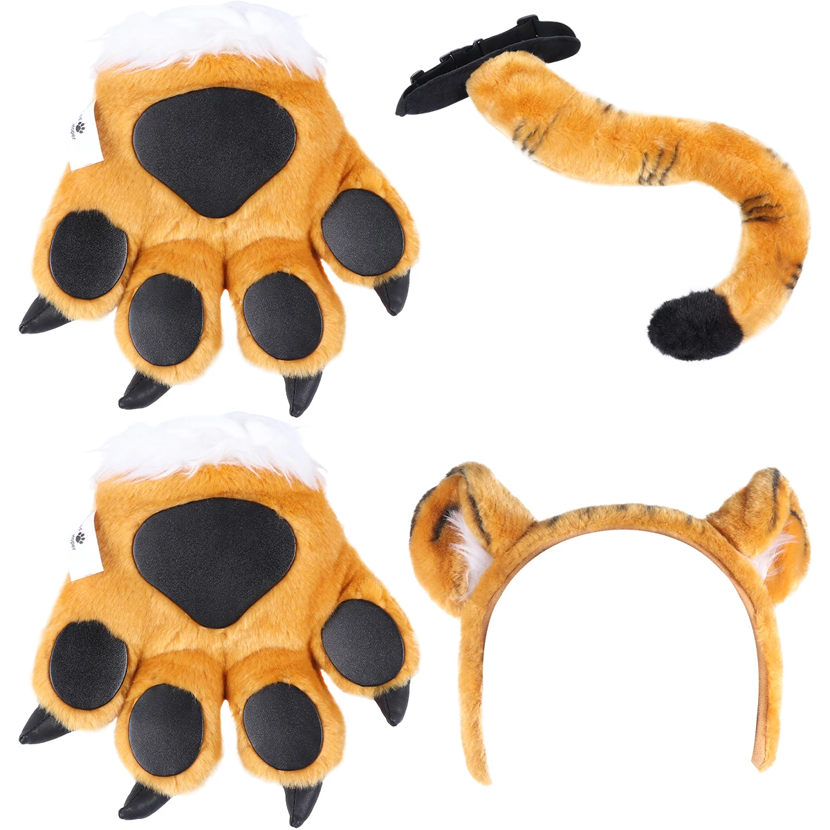 

Animal Tail Glove Set Cartoon Animals Decoration Kindergarten Activity Props Gloves for