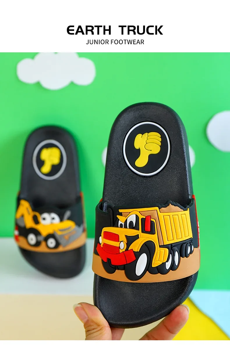 2026 Kinder Anti-Rutsch Badeschuhe Jungen Hausschuhe PVC-Material Bequeme Weiche Sohlen Leicht Anzuziehen – Detail 14