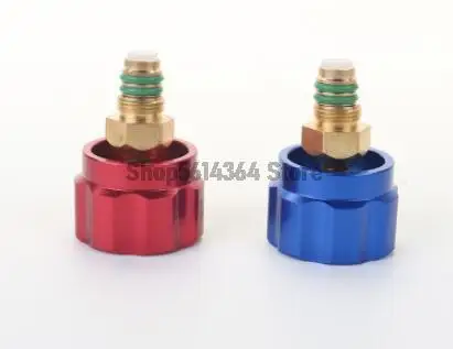 1/8 "BSP-11mm samochodowy miernik klimatyzacji domowej miernik ciśnienia freonu czynnik chłodniczy podwójny miernik pokrętło korpus zaworu akcesoria z haczykiem — zdjęcie 4