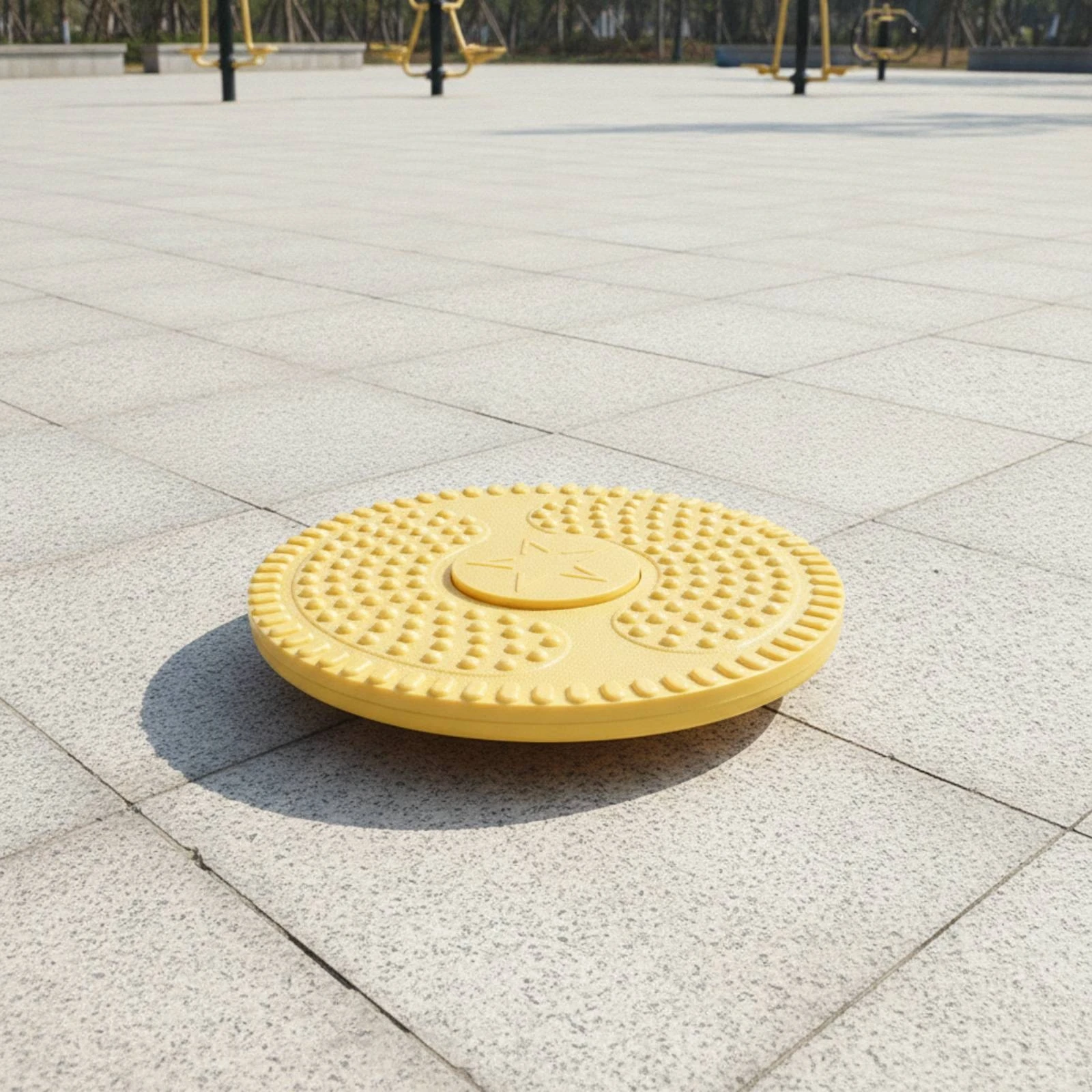 Waist Twisting Disc Sturdy Waist Rotator Twisting Plate Stable Fitness Accessory Easy to Use for Outdoor Gyms, Parks