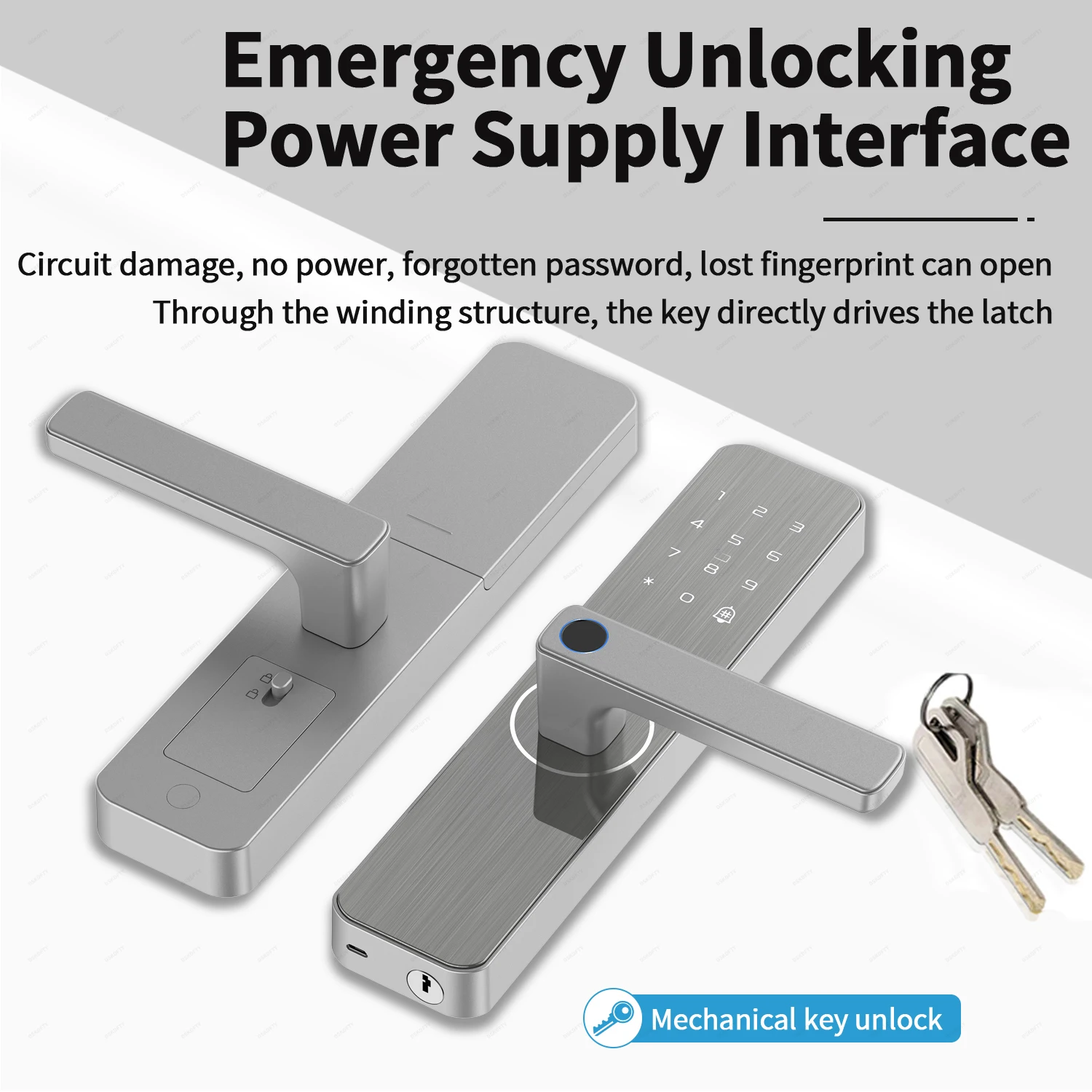 Tuya wifi Digital Electronic  lock 3D face Smart door lock Password Camera Electronic Lock video call For Home