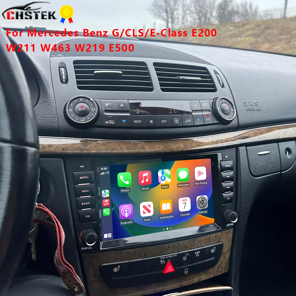 CHSTEK Car Radio Carplay For Mercedes Benz E-Class W211 W463 W219 W209 E200 GLS Multimedia Autoradio WIFI 4G GPS RDS Android 13