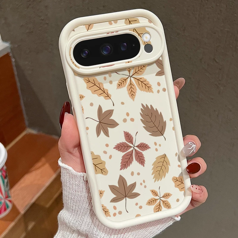 Fallen Leaves Print Handyhülle für Google Pixel 10 9 8 Pro 9 10 Pro XL 9A 8A 7A Stoßfeste weiche Silikonhülle für Pixel 7 8 Pro