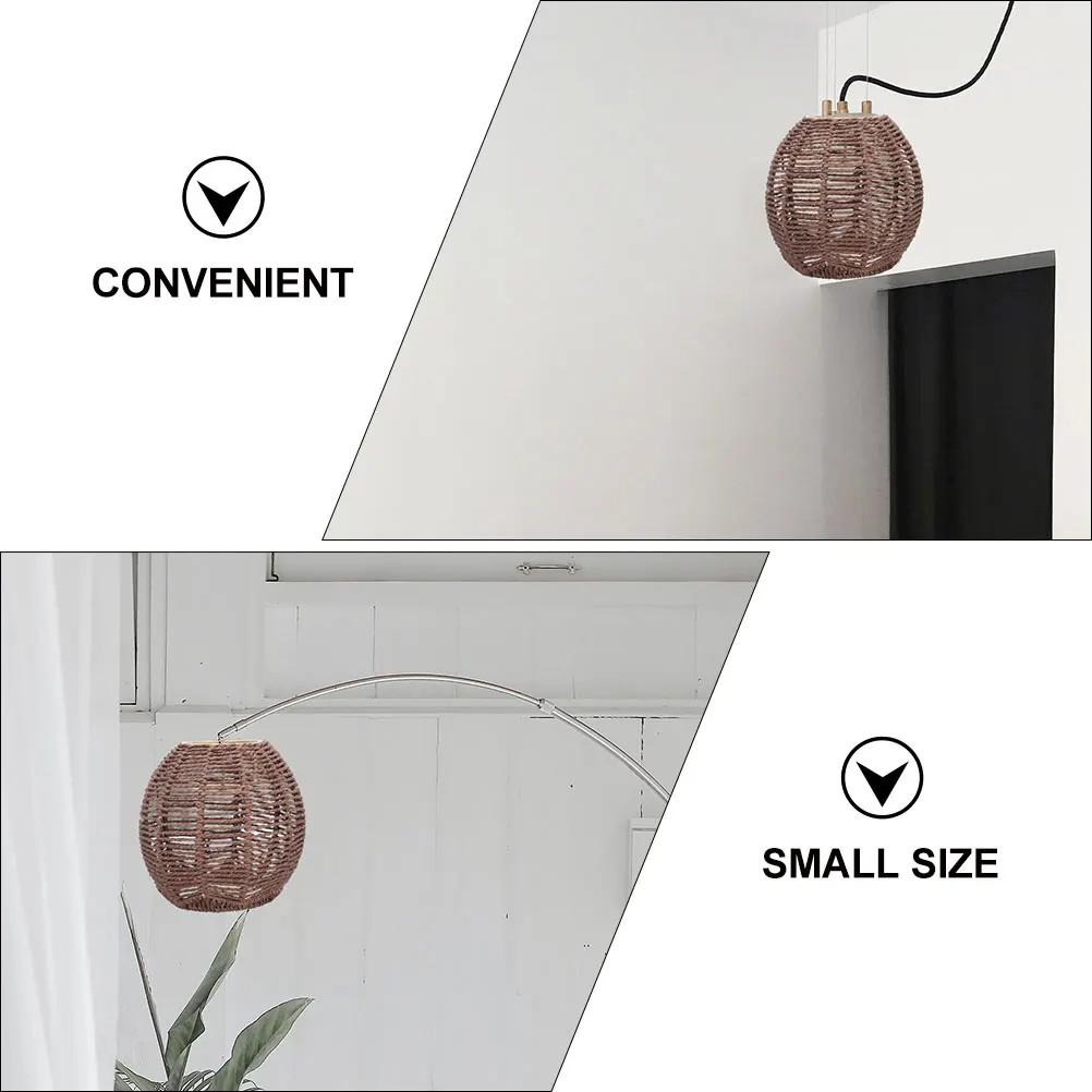 

2 шт. тканый подвесной светильник, абажур в деревенском стиле, подвесной абажур, декоративный потолочный светильник, чехол для ресторана, отеля, гостиной