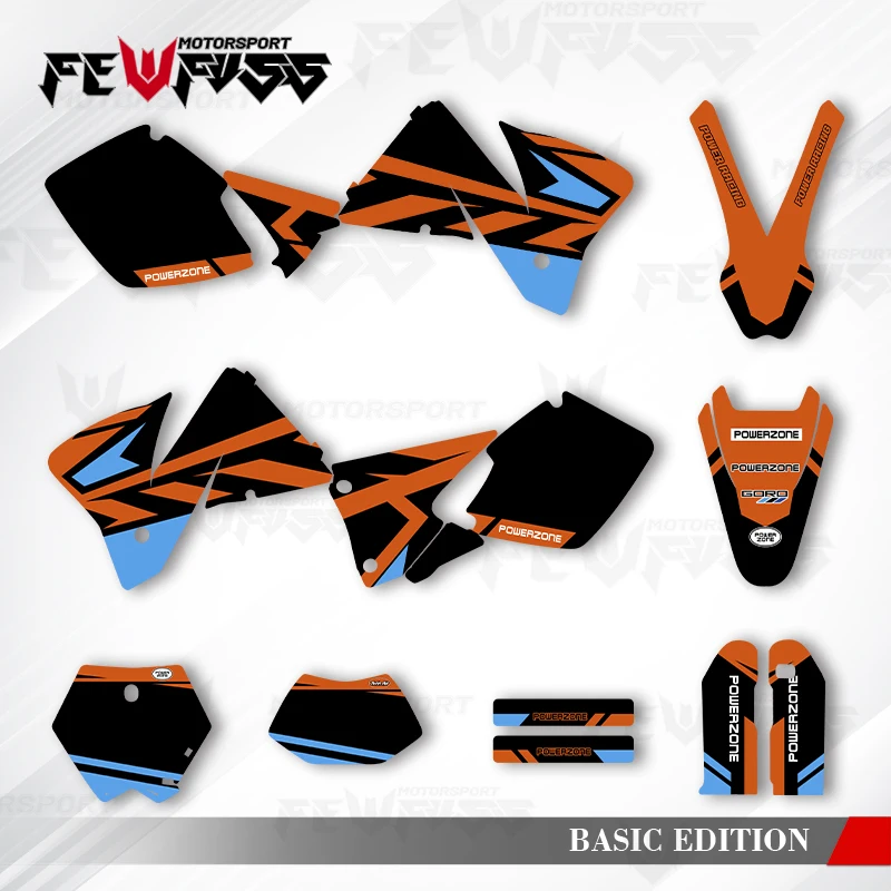 

Fewfuss Graphics Decals Stickers Motorcycle Background Custom For KTM 300 380 400 125 200 250 EXC 1998 1999 2000