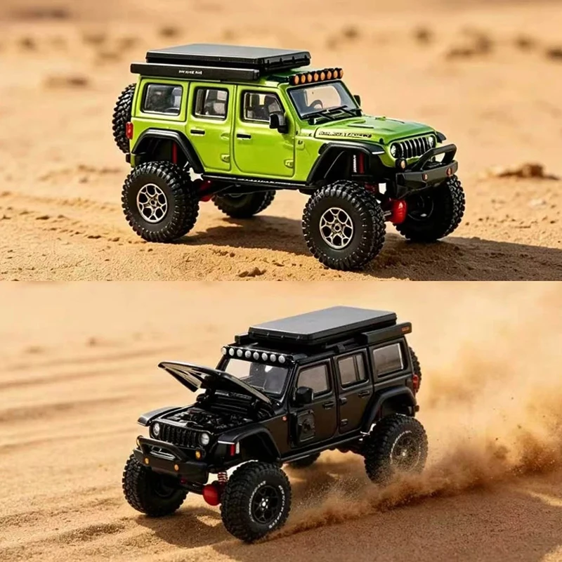 GCD 1:64 Wrangler Rubicon Off-road Modified Version Alloy Car Model Adult Souvenir Gift Static Display