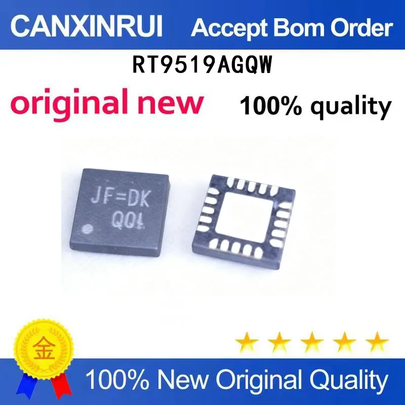 (5-100 Pieces) New stock RT9519AGQW JF=DF JF=JF Start QFN