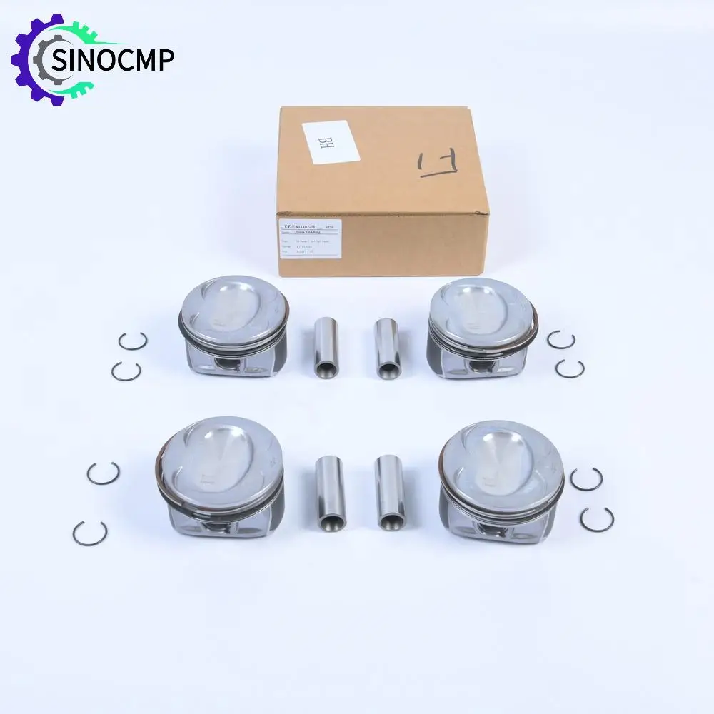 

4Pcs 76.5mm Piston & Piston Ring Kit For AUDI VW Golf Jetta Tiguan Touran Fabia 1.4 TSI 2009-2016 E03C107065 EA111 Engine Parts