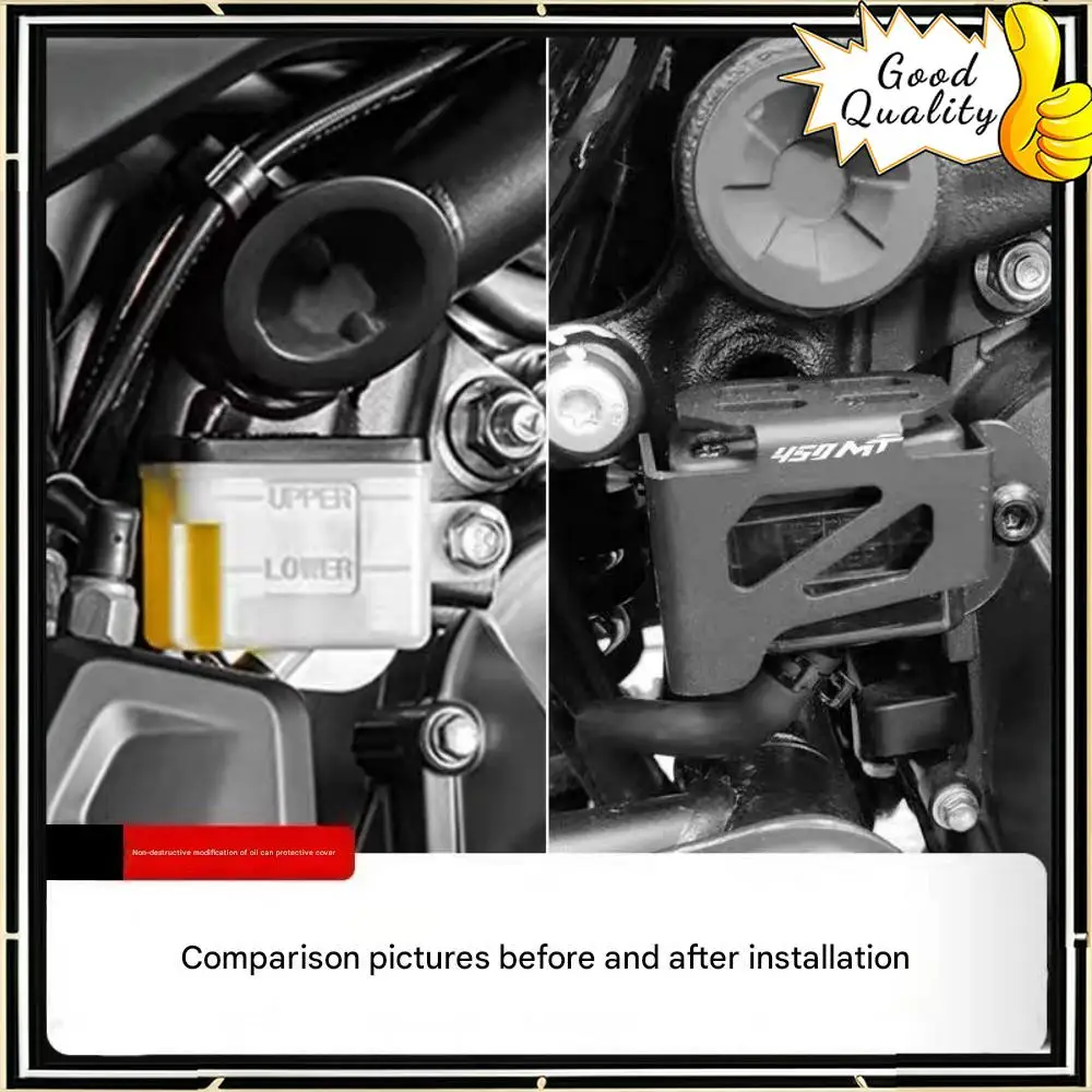 

Good Quality For CFMOTO 450SR/SR-S 450CLC/SS rear oil tank protection cover 450NK/MT brake oil cup cover