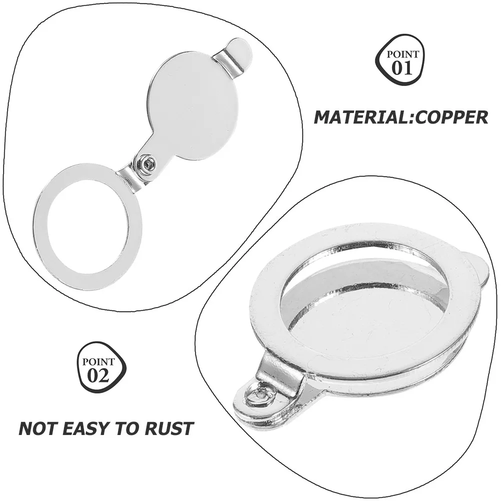 Imagen 3: 2 Piezas de Cubiertas de Cobre para Mirillas de Puerta, Protección de Privacidad para Mirillas de Entrada de Apartamentos