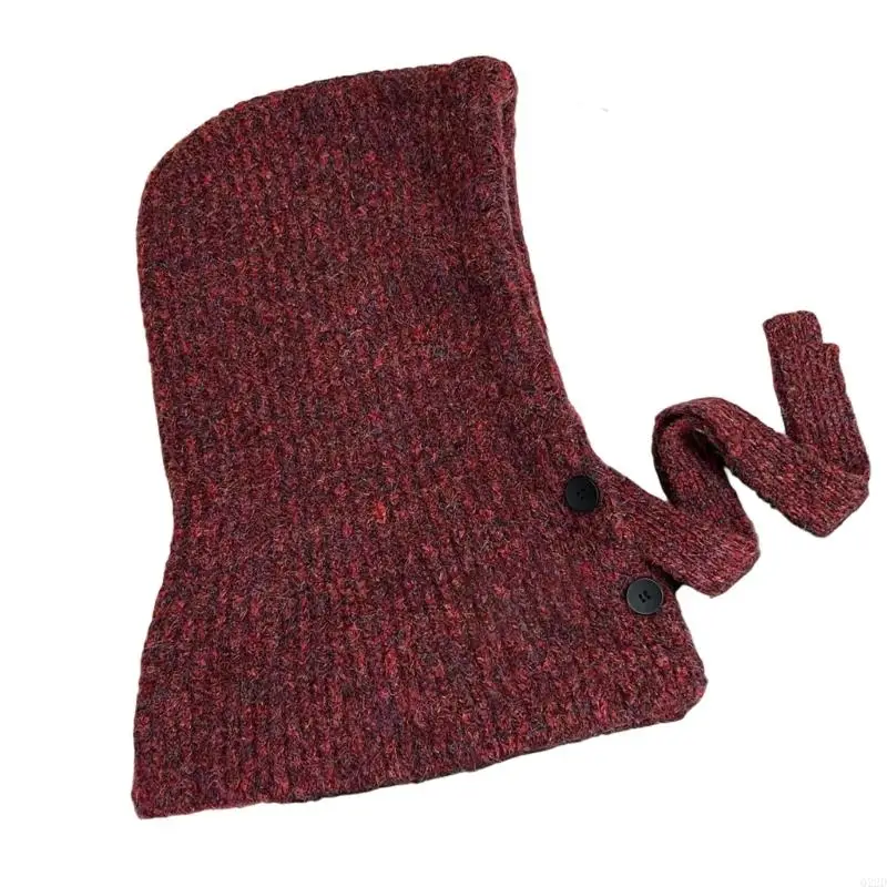 

Q22D MultiFunctional Balaclava Scarf Hat Windproof Design Pullover Hat For Women Girl Skiing Cycling And Daily Outfit