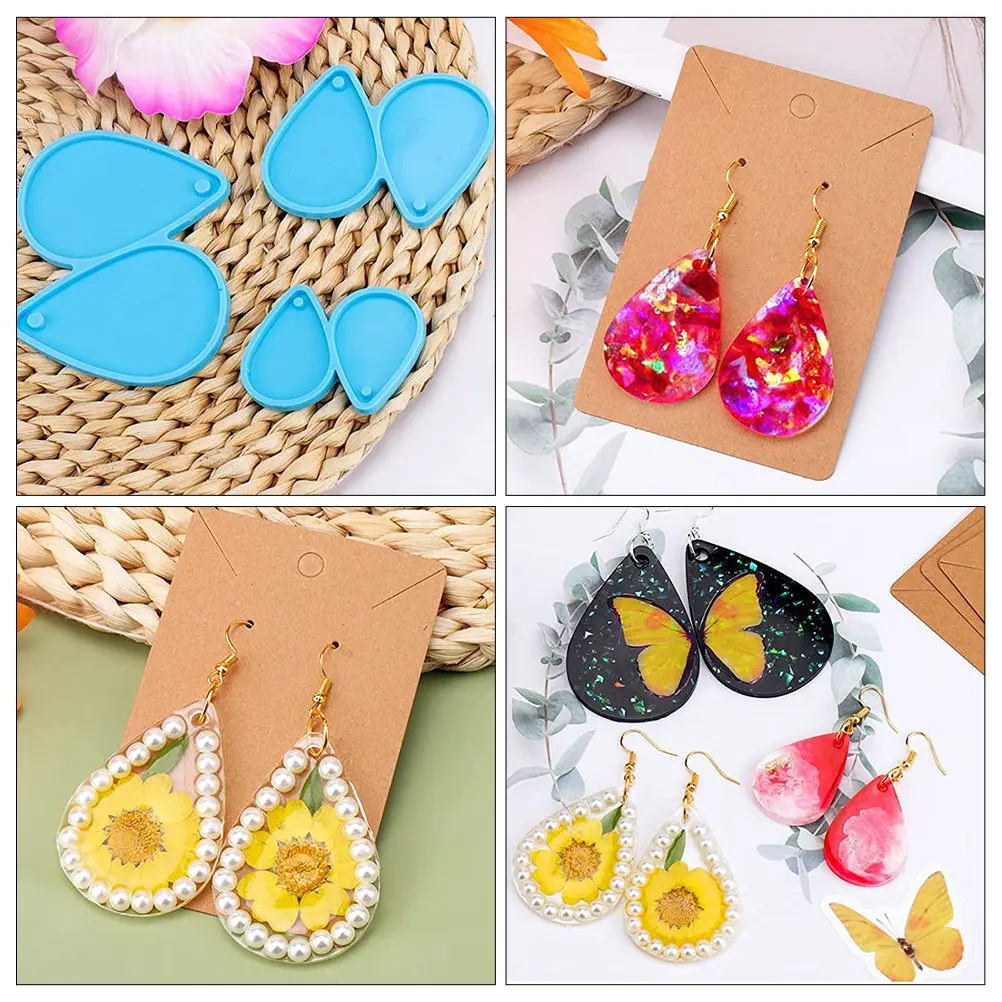 

1Set Water Drop Shape Silicone Earring Pendant Molds for DIY Jewelry Making Epoxy Resin Crafts Handmade Accessories Creative