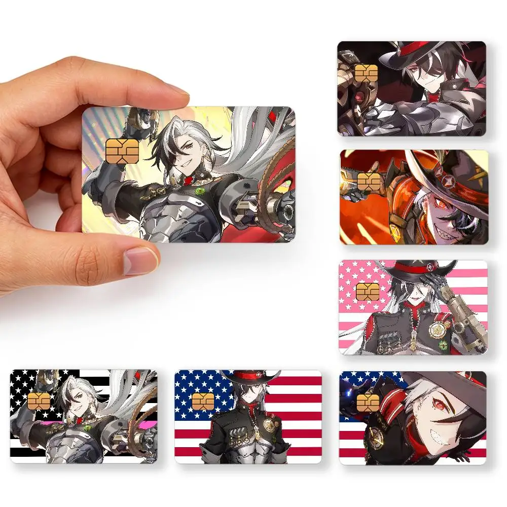 game Honkai Star Rail Boothill Tapestry Art creative Bank card Sticker Covers Chip Cards Credit Card Skins Scratch protection