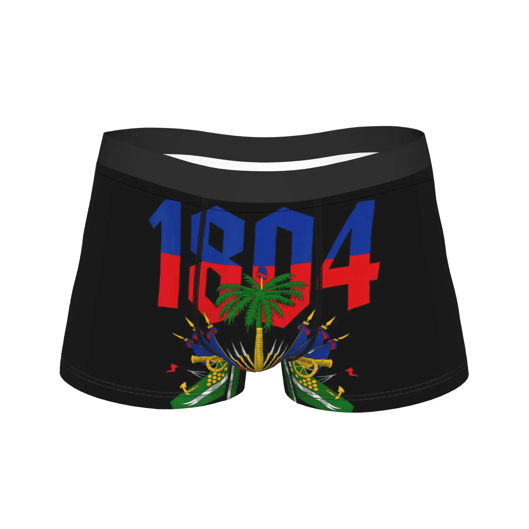 Haitian Revolution 1804 Haiti Flag Independence Day Underwear Male Panties Soft Trend Boxer Shorts Boxer Brief Plus Size