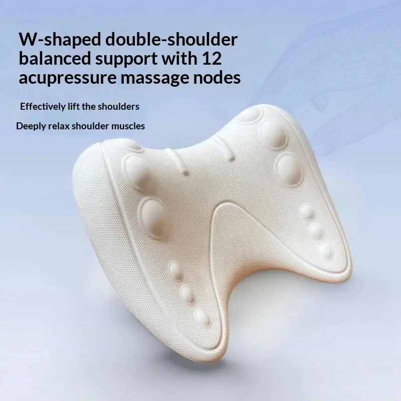 1 Stück C-förmiges Kontur-Massagekissen zur Ermüdungsreduzierung und Entspannung von Nacken und Schultern, Multifunktionales Akupressur-Design, Zervikale Stütze – Detail 10