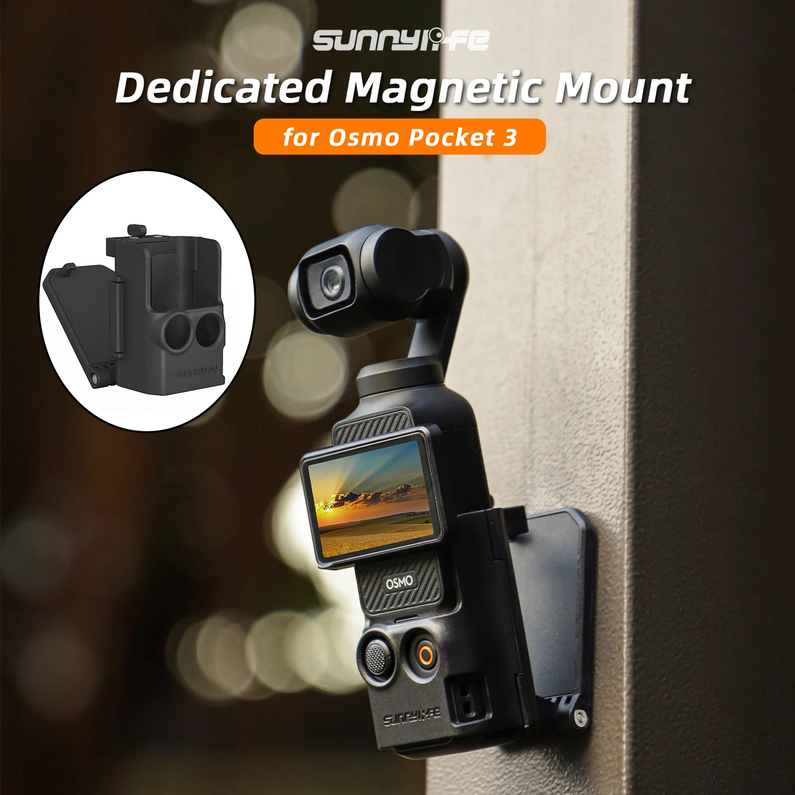 

Magnetic Mount Stand for DJI OSMO Pocket 3 Magnetic Base Adapter Frame Pocket3 Car Mount Adjustable Holder Accessories