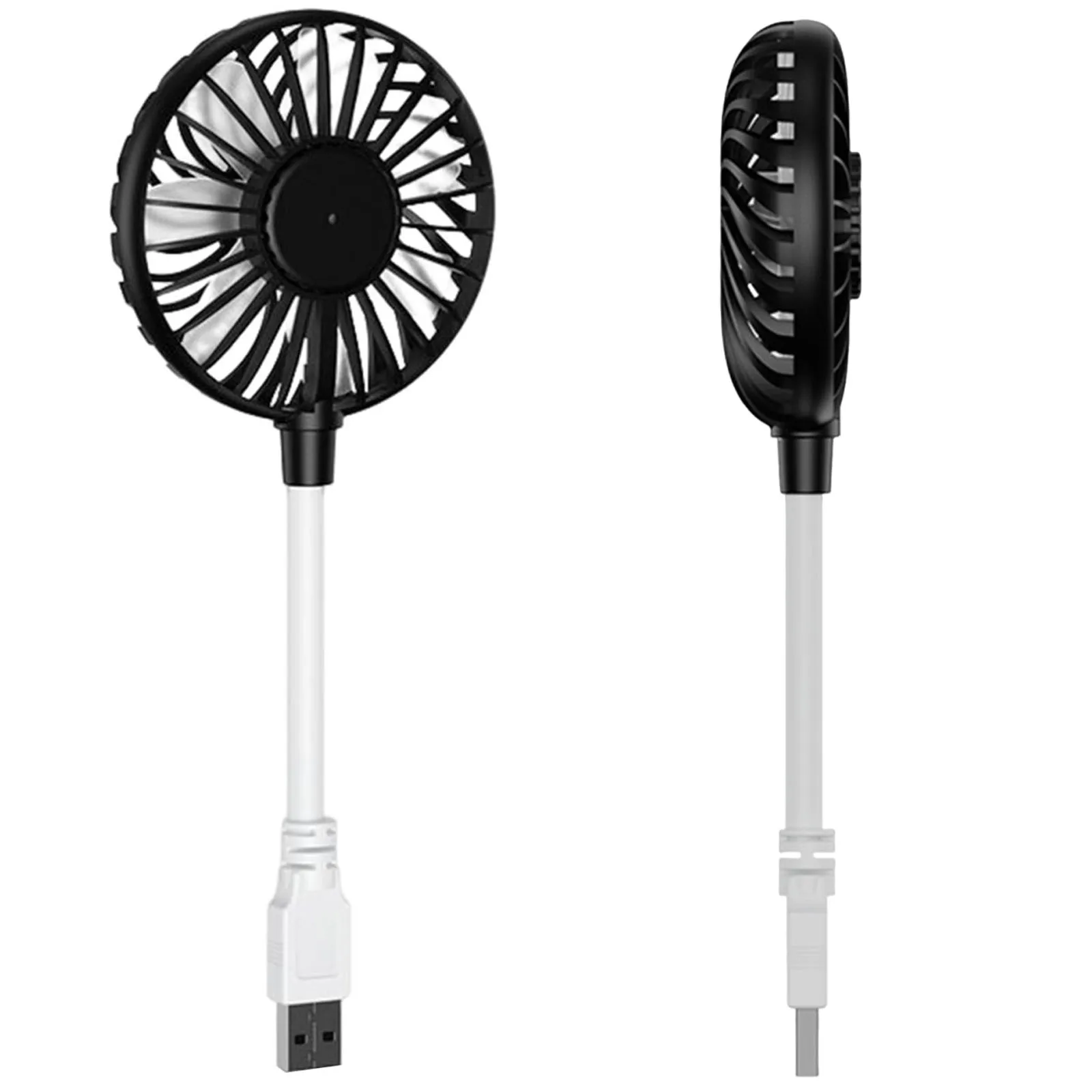 Cooling Fan 360 Degree Adjustable Quiet Small Fan for Power Bank Laptop PC for Home Office Car Outdoor Travel Gifts
