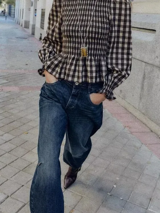 

Ele Honeycomb Pattern Long Sve Women's Faion Top Layered Decoration Winter 2025 Ladies ort Outerwear