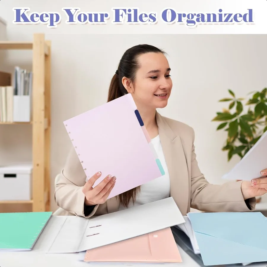 4 stili 11 pezzi formato lettera divisori tascabili discbound inserti tascabili 11 inserti tascabili disco copertura discbound notebook Acco