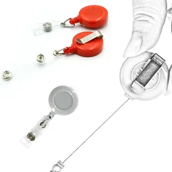 Retractable Pull Badge Reel for Name Badges ID Tag Holders Clip Nurse Staff Badge Card Holder Clip Pass Staff Badge Accessories