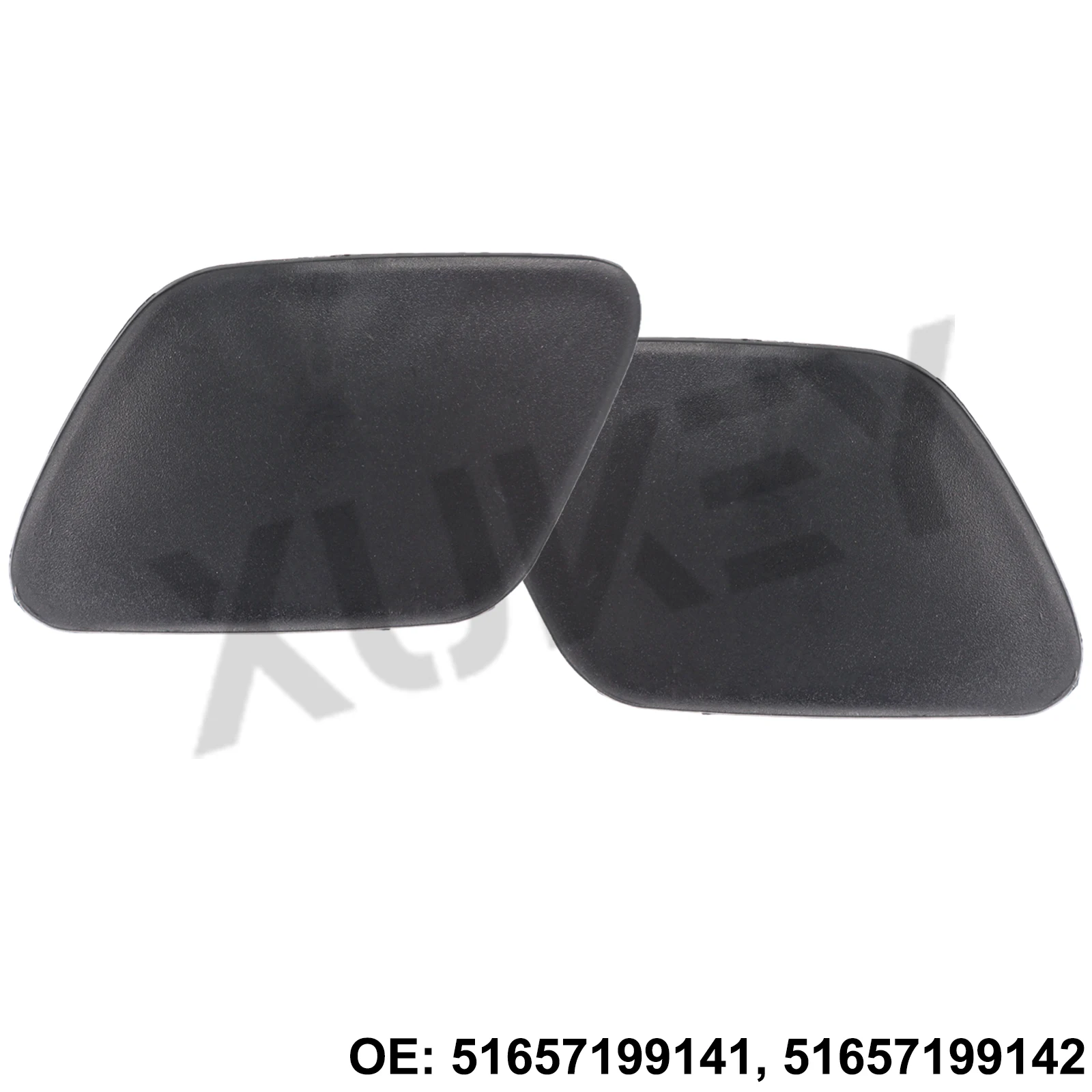 Arandela de faro delantero, limpiador de chorro de boquilla, cubierta de parachoques, tapa sin imprimación para BMW X5, E70, 2007-2013, 51657199141, 51657199142