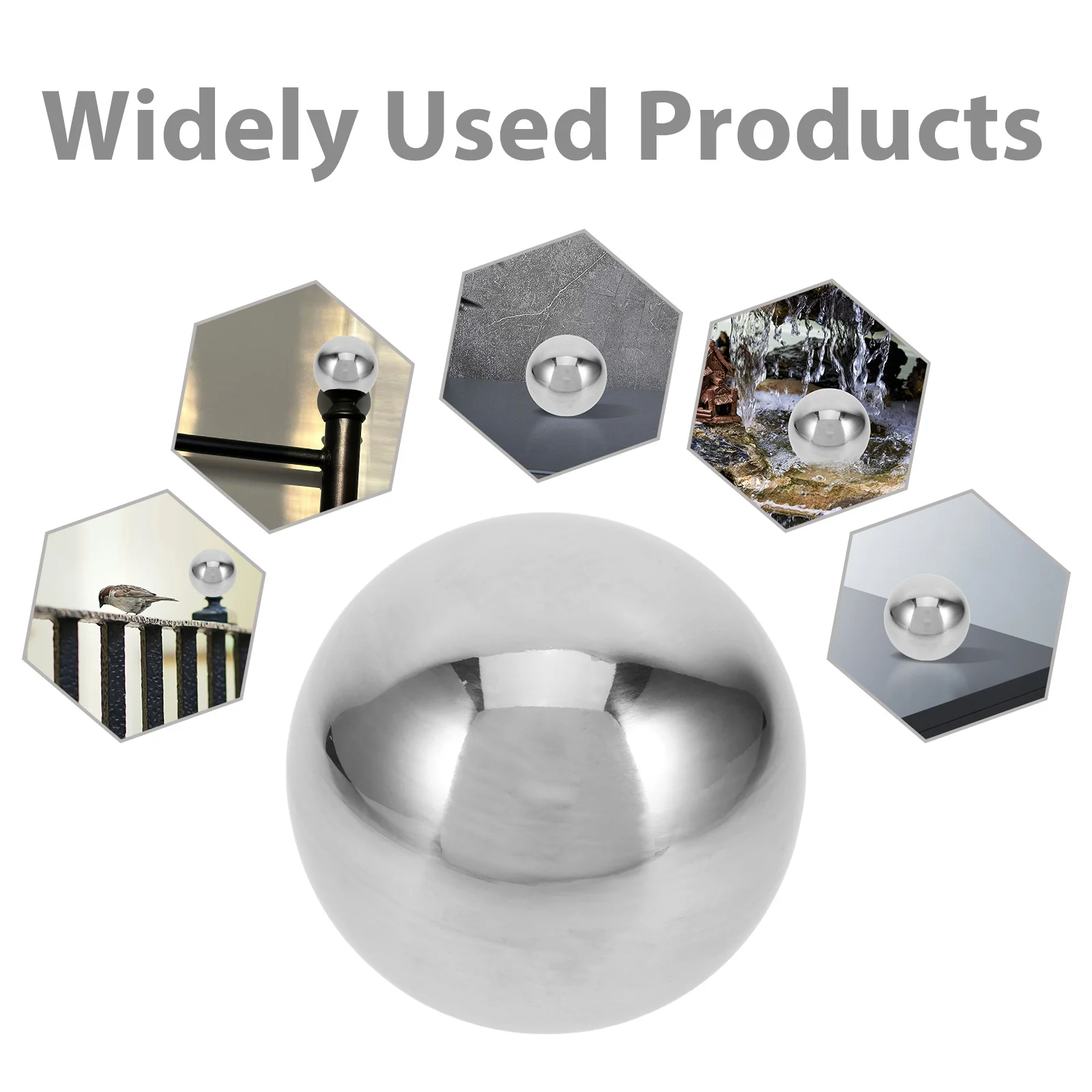 كرة معدنية 304 مرآة من الفولاذ المقاوم للصدأ بلمسة نهائية للسياج المستدير غطاء ديكور نهائي لبوابة سطح السفينة درابزين حديقة المنزل