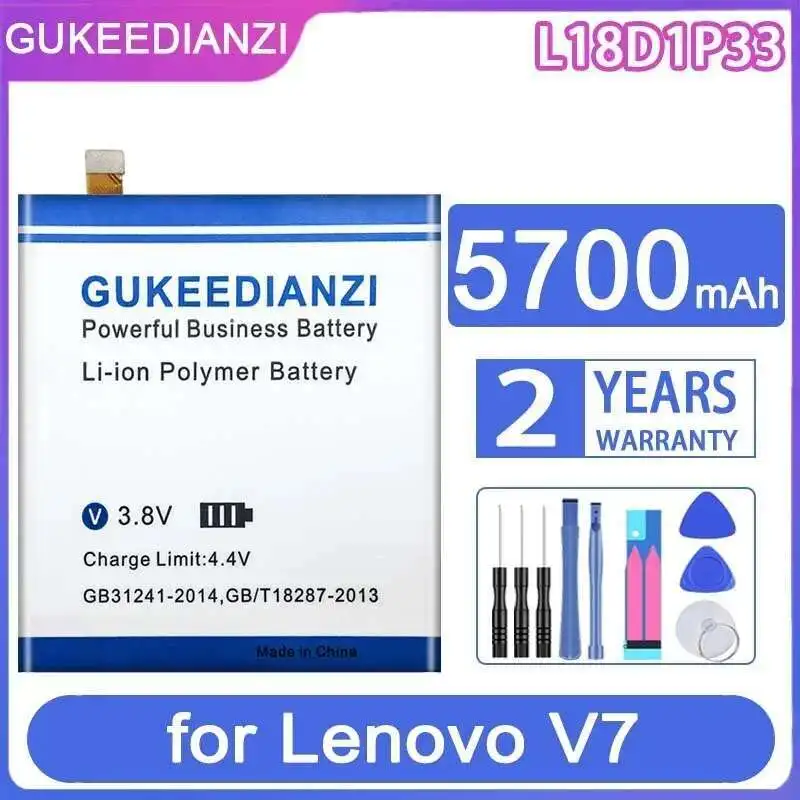 

Долговечный аккумулятор для мобильного телефона Lenovo V7 5700 мАч L18D1P33