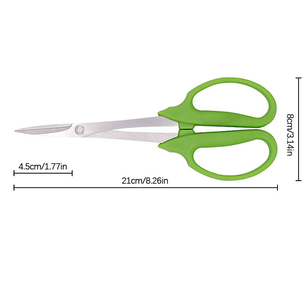 Flower Pruning Scissors Bonsai Tool Scissors Garden Potted Leaf Bud Scissors Stainless Steel Garden Scissors