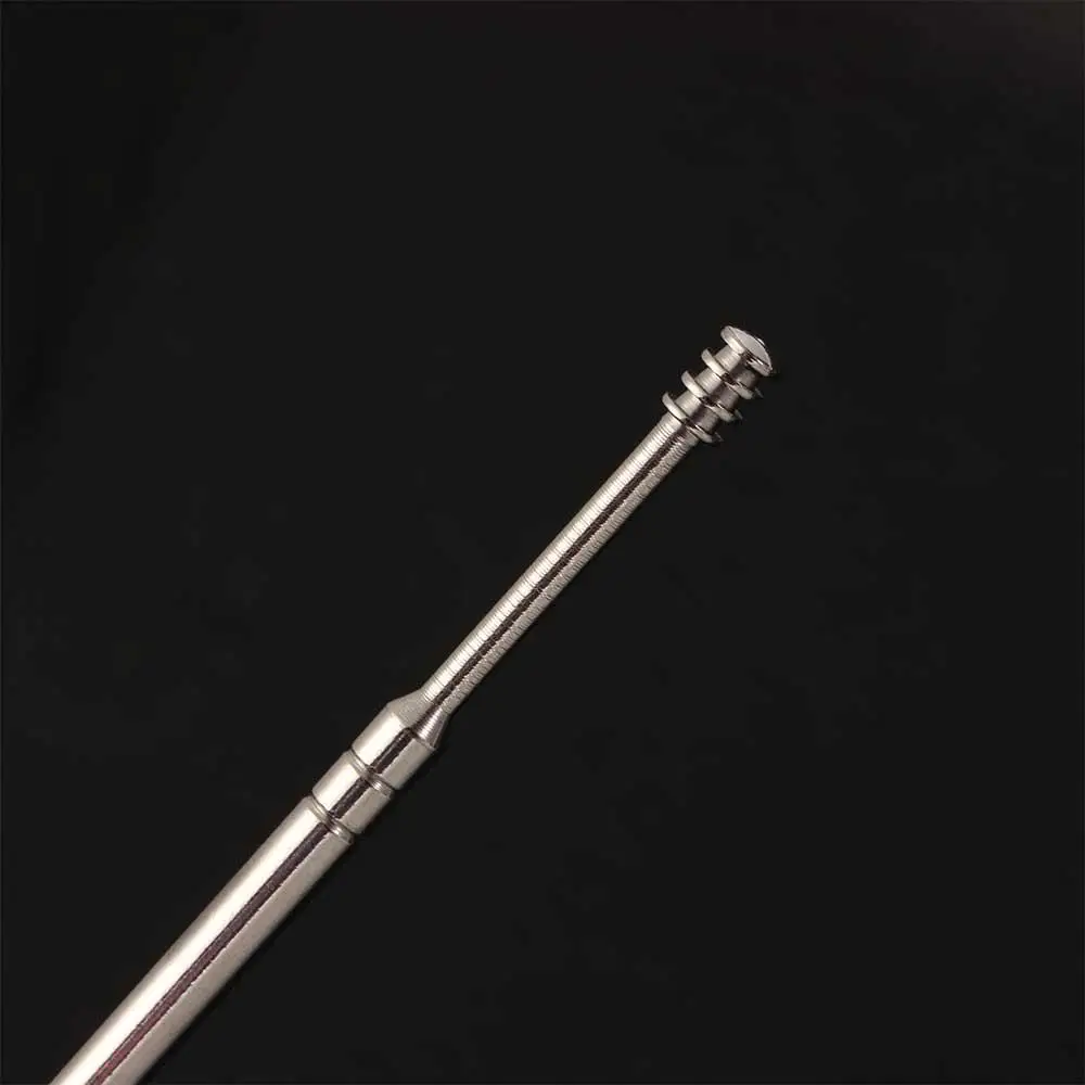 Silver Men Ear Wax Remover Tool Stainless Steel Ear Care Ear Spoon Earpick Keychain Ear Wax Pickers Ear Curette