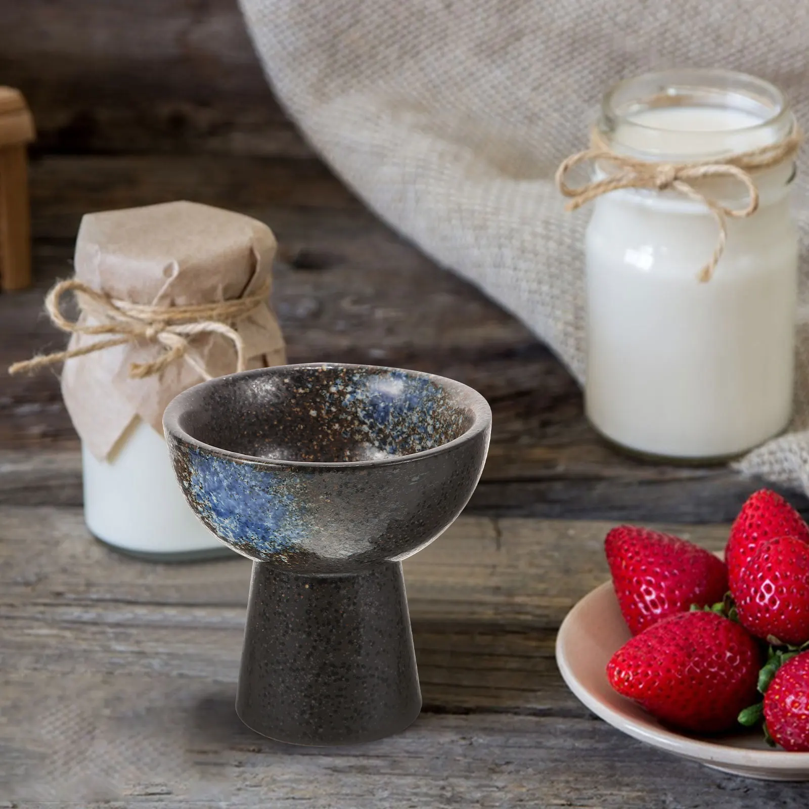 

Ceramic Bowl Japanese Style Dessert Bowls Ice Cream Dishes Smooth Surface Easy Clean Reusable Modern Fruit Bowl