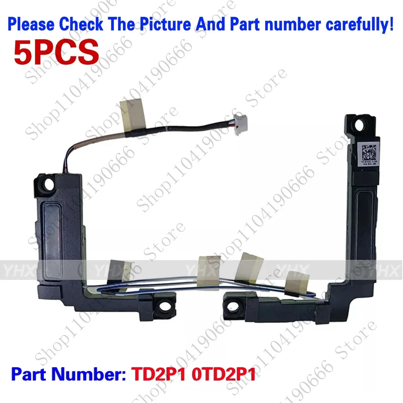 

bd 5PCS New Built In L&R Speaker For Dell Latitude 5300 2-in-1 TD2P1 0TD2P1.