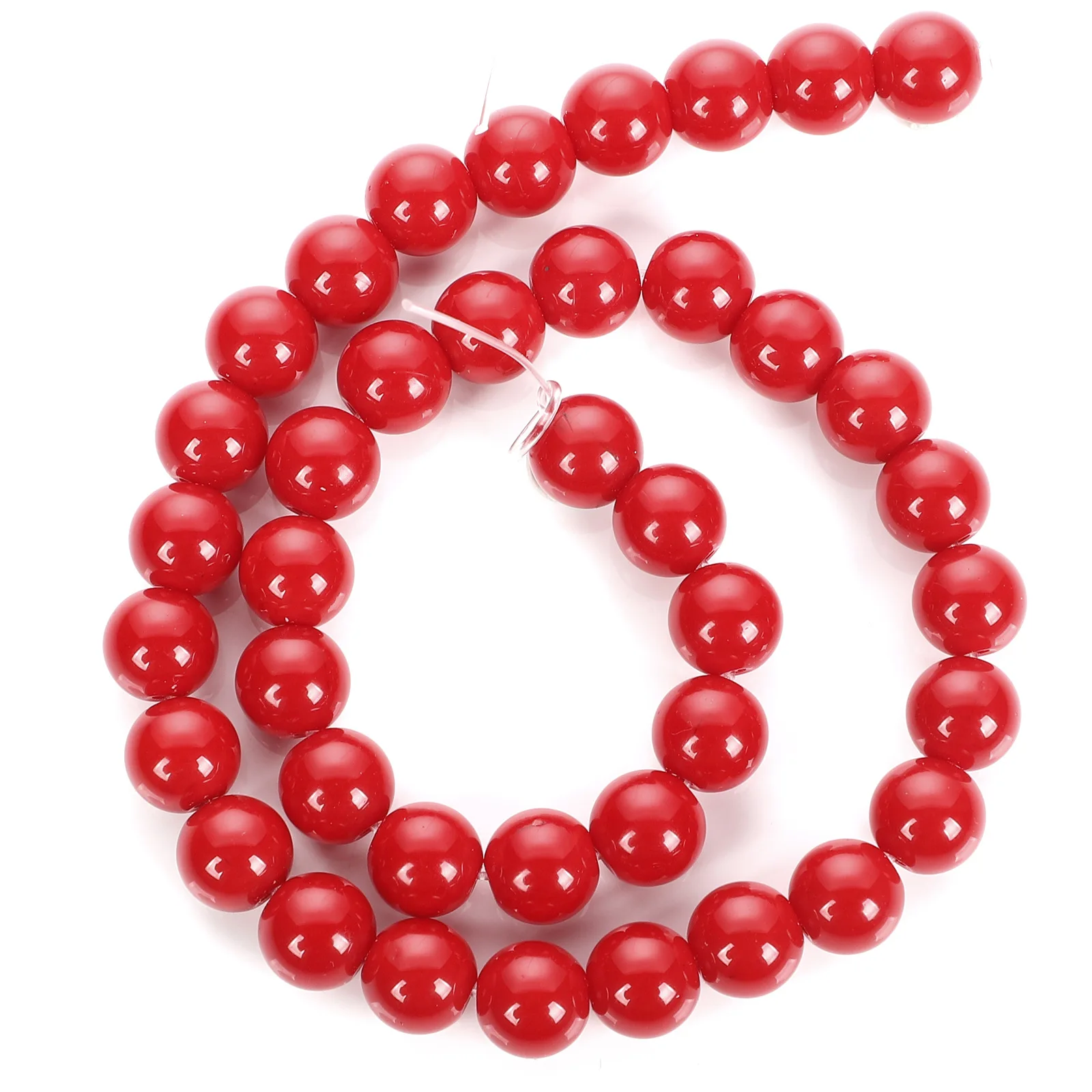 Wholesale Red Coral Stone Round Loose Spacer Beads for Jewelry Making DIY Charms Bracelet Necklace Earrings Accessories