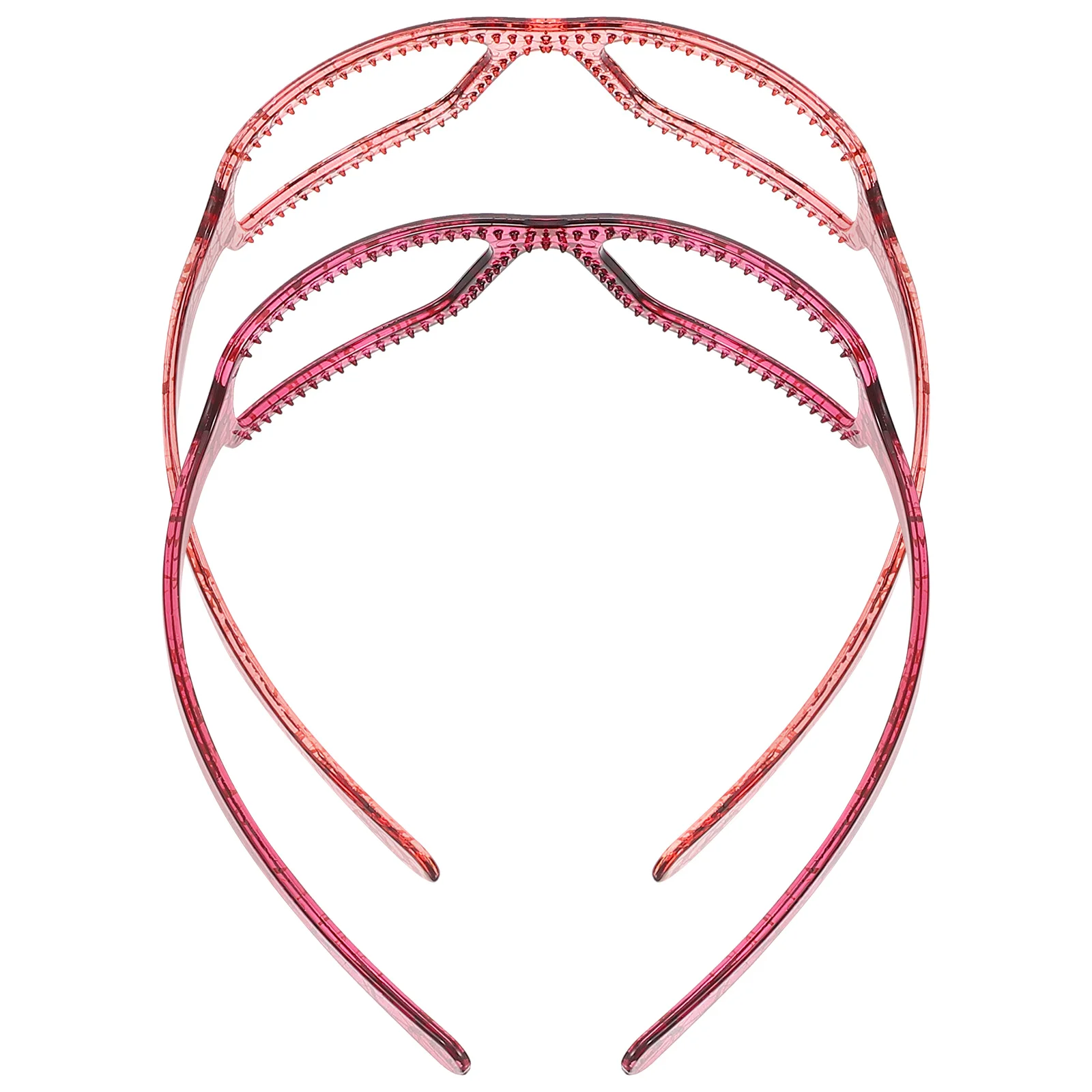 

2pcs Art Glasses Headbands Women Hairbands Face Washing Styling Party Comfortable Long Wear Simulated Eyewear Accessories Hair