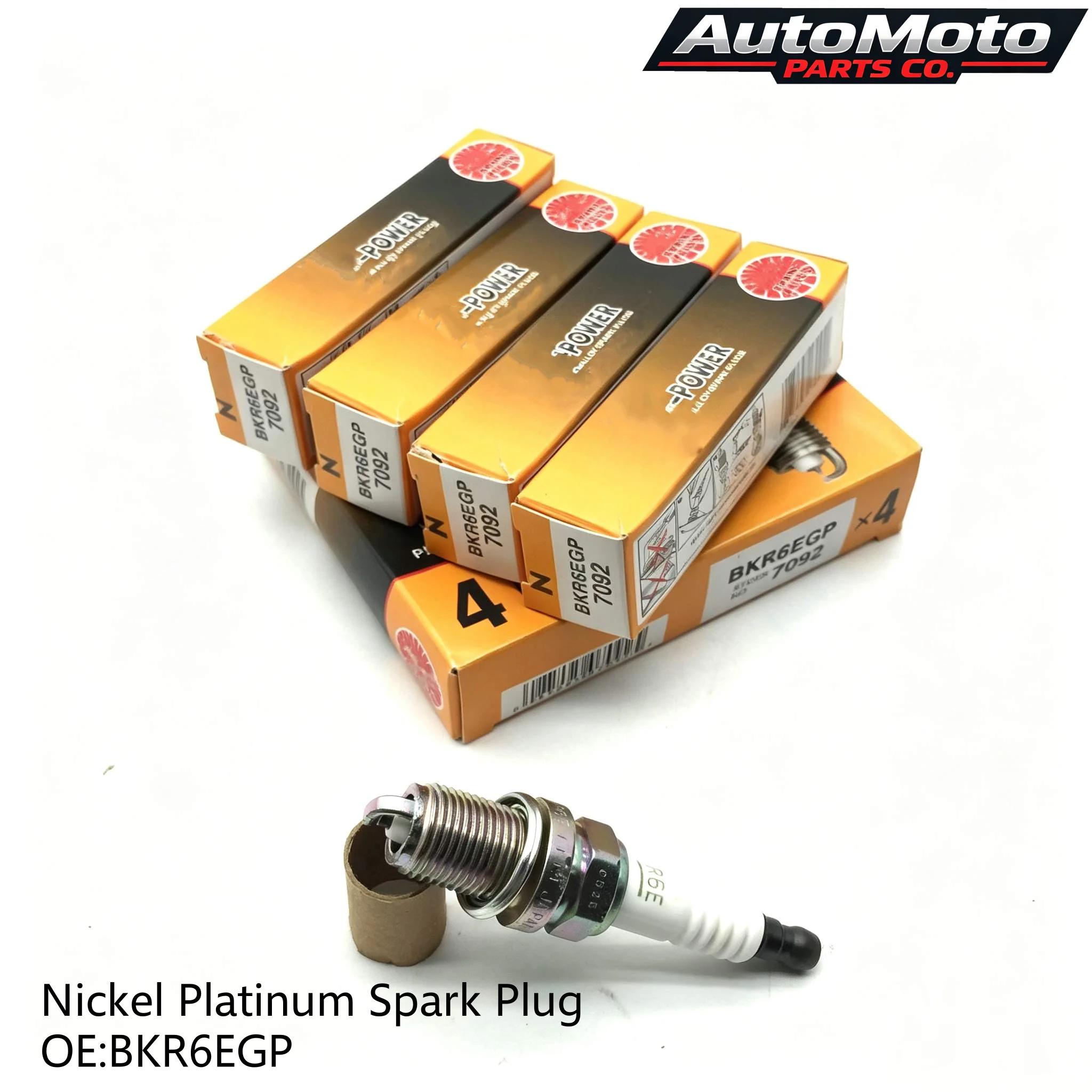 4PCS BKR6EGP 7092 Platinum G-Power Spark Plug for Acura Alfa Romeo Audi BMW Toyota Honda Chevrolet Yamaha Suzuki BKR6EGP